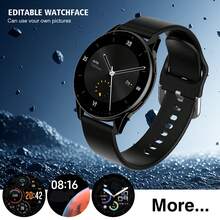Smartwatch con llamadas/marcación inalámbrica, múltiples modos deportivos, recordatorio y rechazo de llamadas, notificación de SMS, fondo de pantalla personalizable, compatible con iOS/Android - Multicolor - Ver 5