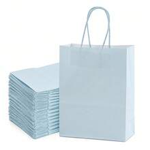 12个红色纸质礼品袋，尺寸16x22x8厘米，礼品袋，购物袋，DIY生日派对包装用品 - 紅色 - 查看 18