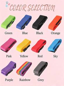 Custom Name Luggage Strap, Personalized Text Suitcase Belt, Adjustable Travel Luggage Identifier, 1PC - Multicolor - View 6