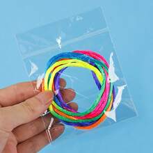 20 piezas Juego de cuerda de saltar, incluye figuras de cuerda de saltar, cama mecedora para gatos, cuerda de saltar para dedos, longitud de cuerda de 63 pulgadas, variedad de métodos de juego divertidos - Multicolor - Ver 6
