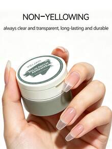 XEIJAYI 10ml 固體美甲膠水 新罐裝美甲膠 適用於美甲片 不傷甲面 專業美甲沙龍使用 - 無色 - 查看 6