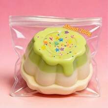1pc-Squishy-Large Pudding Squeeze-Sensory Toys-Silicone Squeeze-Bursting Simulation Pudding-Vent Toy-Simulation Food Play--Birthday Gift-Perfect Gift-Gift-Collection Display - Multicolor - View 11