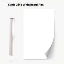 1 Roll Reusable Whiteboard Sticker, Glue-Free Static Cling, Writable & Erasable Without Residue, Portable & Convenient For Home/Office/Dorm Wall Decor - White 1pc - View 14