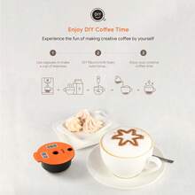 Cápsulas de café reutilizables para cafetera Tassimo, opciones de capacidad 60ml/180ml/200ml/220ml. Cápsulas de café recargables, accesorios para cafetera. - Naranja - Ver 7