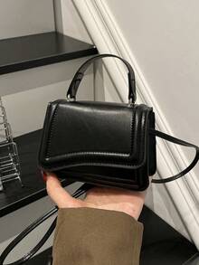 1 pieza Este bolso cuadrado de unicolor, con un aspecto dulce y elegante, presenta un diseño único adecuado para diversas ocasiones. Versátil y polivalente, es perfecto para actividades al aire libre, juegos, ir y venir, y talla grande, convirtiéndolo en un regalo perfecto para adolescentes. - Multicolor - Ver 13