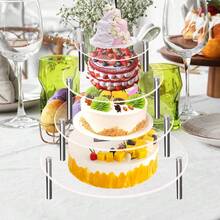OUTANA 1pc Acrylic Storage Display Rack, Minimalist Tiered Design, Drill-Free/Drill-In Customizable Combination, Suitable For Birthday Parties, Weddings, Banquets, Afternoon Tea, Holiday Celebrations, Business Events, Home Storage, Desktop Display (Jewelry, Aromatherapy, Figurines), Multi-Purpose Shelf Combining Practicality And Aesthetics - Multiple Styles - View 6