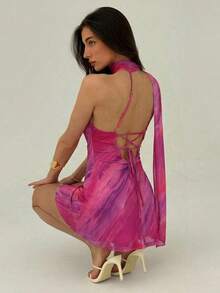 Fashionable Sleeveless Solid Color Dress For Women - Rosa 2 - View 2