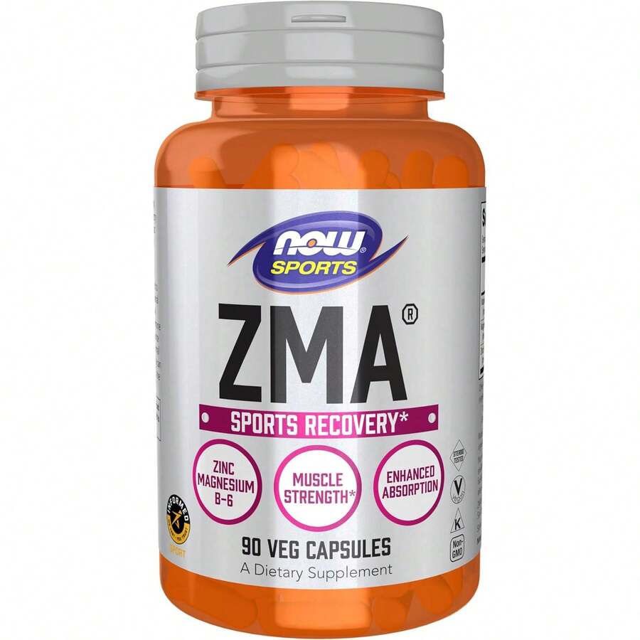 NOW Foods ZMA (Zinc, Magnesium And Vitamin B-6), Sports Recovery*, 90 Veg Capsules - 90 片裝 - 查看 1