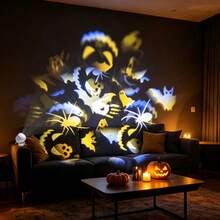 1pc Halloween Dynamic Projection Night Light, Plug-In Type, No Battery, 360° Rotation, Creates Unique Halloween Atmosphere, Holiday Ambiance, Birthday Gift, Suitable For Bedroom, Living Room Ceiling, RV Camping - Halloween Dynamic Projector Light [Plug-in Version] - View 12