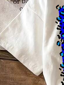 Women's T-Shirt For Spring And Summer - 白色 - 查看 5