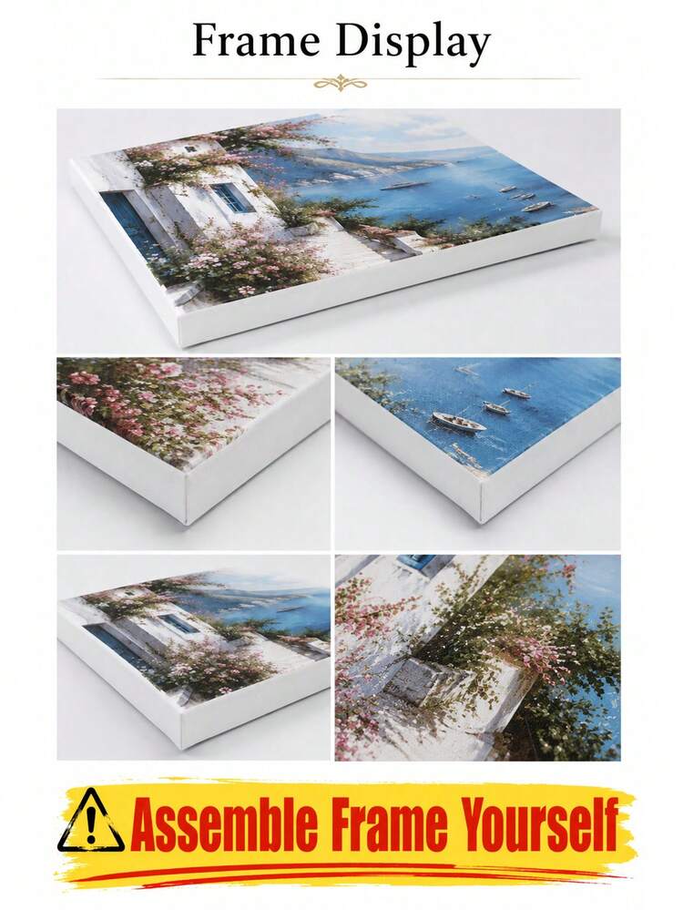 1pc Customizable Printed Canvas, Personalized Large Poster With DIY Frame Or Just Canvas, Suitable For Mother's Day Gift/Home Decor - Multicolor - View 5