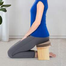 YUNRUX Foldable Meditation Bench & Ergonomic Meditation Stool Kneeling Meditation Bench - A - View 11