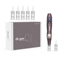 Dr.Pen A10 Microneedle Roller - Pena Microneedle Kelas Profesional, Cocok untuk Tubuh dan Wajah, Dapat Diisi Ulang USB - Set Alat Perawatan Kulit, Hadiah Sempurna untuk Ibu dan Wanita - Coklat - View 2