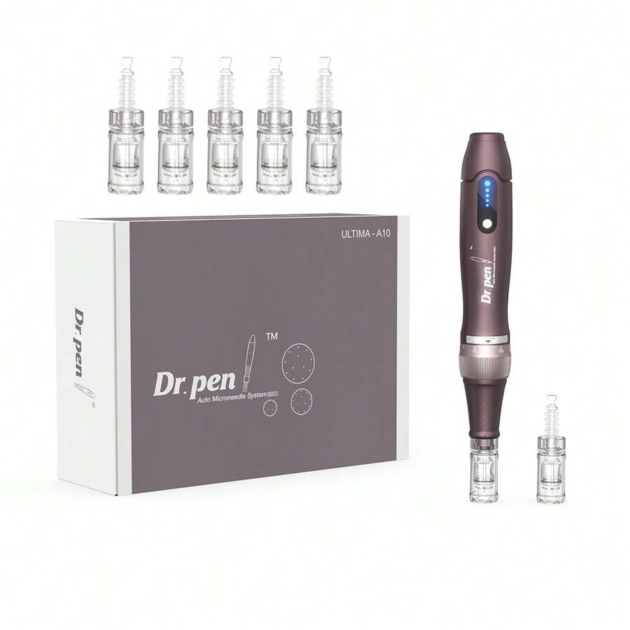 Dr.Pen A10 Microneedle Roller - Pena Microneedle Kelas Profesional, Cocok untuk Tubuh dan Wajah, Dapat Diisi Ulang USB - Set Alat Perawatan Kulit, Hadiah Sempurna untuk Ibu dan Wanita