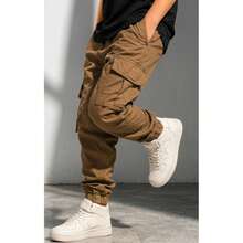 Boys' Youth Cargo Jogger Pants - 卡其色 - 查看 7