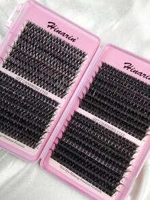 624 piezas Juego de extensión de pestañas D-Curl de alta capacidad para principiantes, incluye pestañas individuales de larga duración en estilos mixtos para crear pestañas cautivadoras en casa, adecuado para cosplay, bodas, galas y maquillaje de escenario - D - Ver 8