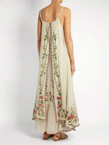 Women Long Dresses - Light Blue - View 4