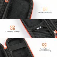 Carrying Case, EVA Zipper Carrying Hard Case Cover For Digital Voice Recorders, MP3 Players, Storage Holder For 3D Printing Pen, USB Cable, Earphones, Memory Cards, U Disk, Orange - 顏色 - 查看 3