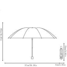 1pc Black Vinyl Umbrella, Foldable Outdoor Sun & Rain Umbrella - A - View 2
