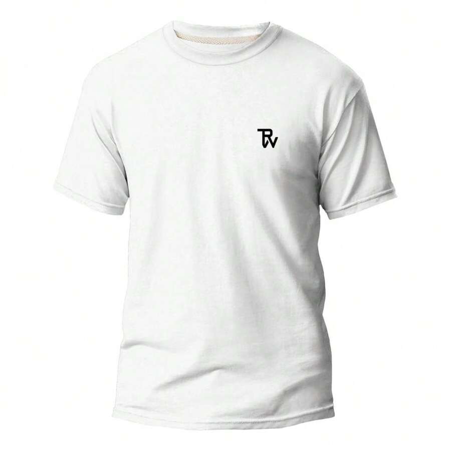 Men's Basic Slim Fit T-Shirt 100% Cotton BV - White - View 1