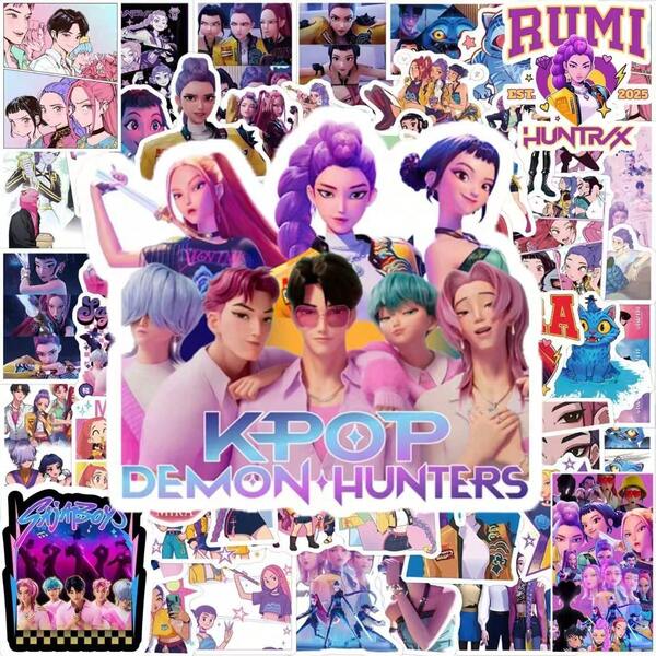 500 Stück Hexenjagd & Dämonenjagd Themen K-POP Anime Charakter Graffiti Aufkleber, wasserfeste dekorative Aufkleber. Vielseitig einsetzbar für Scrapbooks, Tagebücher, Schreibwaren, Laptops, Autostoßstangen, Skateboards, Wasserflaschen, Desktops, Handy und Außenbereich von Autos; süß und modisch, auch sehr geeignet für Heimdekoration. Eine ideale Wahl für Urlaubsgeschenke, Partybevorzugungen, Geburtstagsgeschenke und Einschulungsgeschenke.