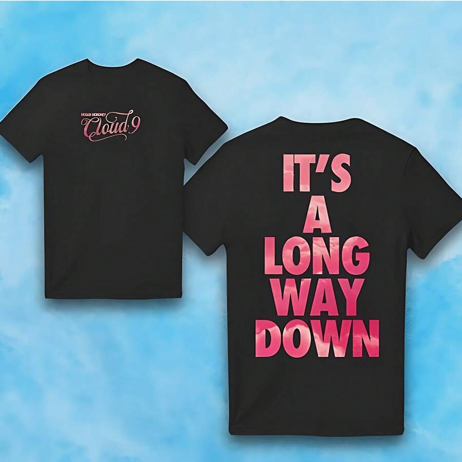 MEGAN MORONEYAAA A Long Way Down Merch 2025 Double Sided T-Shirt - Black - View 1