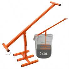 100kg Force Wheelie Bin Compactor Steel Alloy Manual Waste Press Tool Fit 120L-240L Outdoor Rubbish Bin Household Garden Waste Compressing Equipment - Orange - View 8