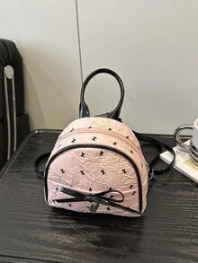这款时尚甜美的蝴蝶结背包设计独特，适合各种场合，功能多样，足以满足各种需求。无论是户外活动、玩耍、通勤等等，它都是理想之选，也是送给青少年的完美礼物。 - 彩色 - 查看 6