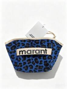 Cotton Coin Purse With Leopard Print And Clasp, Stylish And Unique Compact Card Holder, Portable Storage Bag For Coins And Keys. - 黑色豹紋 - 查看 8