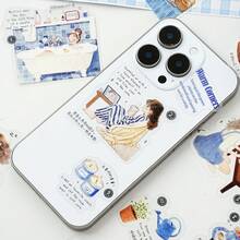 Set de 15 piezas de pegatinas de lista de verificación cálidas y encantadoras, pegatinas lindas de la vida diaria para niñas, hermosas pegatinas decorativas para scrapbooking, diario, planificador y útiles escolares - EXW2312031 - Ver 8