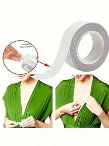 5m/Cuộn Băng dính quần áo chống nước, Băng dính cơ thể hai mặt vô hình, Băng dính áo ngực, Băng dính nội y trong suốt, Phù hợp cho mùa hè, bãi biển, du lịch - Nhiều màu - Xem 3