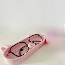 Pink Pig-Shaped Storage Tray With Pig-Themed Lid, Suitable For Storing Glasses, Jewelry And Small Accessories, Cute Pig-Shaped Coin Bank And Desktop Decoration, Plastic Desktop Organizer, Suitable For Bedside Table And Office - Multicolor - View 7