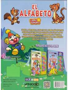 LIBRO INFANTIL INTERACTIVO> EL ALFABETO > CON FIBRA PARA ESCRIBIR Y BORRAR> MEGASONIDOS. ¡Aprender el abecedario nunca fue tan divertido! ✨ El Alfabeto Libro Sonoro incluye botones con sonidos, fibra mágica para escribir y borrar, además de ilustraciones coloridas que capturan la atención de los pequeños. Ideal para estimular el aprendizaje temprano mientras juegan y desarrollan habilidades básicas de lectura y escritura. Perfecto para niños curiosos que aman descubrir letras, sonidos y palabras de forma interactiva y entretenida.  Fortalezas y habilidades de aprendizaje:  Reconocimiento de letras y sonidos Estimulación auditiva y visual Coordinación mano-ojo Desarrollo de motricidad fina Inicio a la lectura y escritura Memoria y asociación visual Aprendizaje interactivo y divertido Estimula la concentración y creatividad - Libro único - Ver 2