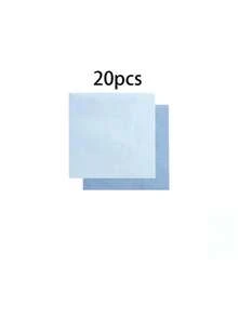 10pcs/20pcs/50pcs/80pcs Blue/Light Blue Gold Rim Paper Tableware Set, Blue 9" Dinner Plates + Light Blue 7" Dessert Plates + Blue Paper Cups + 6.5" Blue/Light Blue Paper Napkins, Scalloped Paper Plates For 1st Birthday, Baptism Party,Birthday,Wedding,Events,Festival,Picnic,Family Gathering Supplies Men Women - Blue Background With Gold Trim - View 10