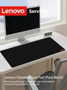 Lenovo 特大號電競滑鼠墊 350*700*3mm,XL 尺寸滑鼠鍵盤墊,縫邊設計,耐用防滑橡膠底,適用於居家與辦公室使用 - 查看 5
