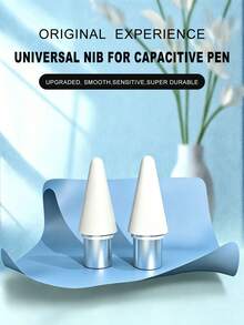 Eight Nibs Packed In A Transparent Box. Replacement Tip Compatible With Apple Pencil 1st/2nd Generation Stylus Nib Special Tip For IPad Stylus Capacitive Pen - White - View 1