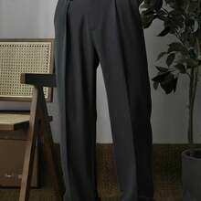 New Lightweight Business Casual Pants For All Seasons, Perfect For Commuting And Everyday Wear - Black - View 1