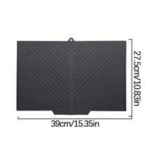 Non-Slip Silicone Kitchen Mat With Drainage Groove, Can Be Used As Sink Countertop Draining Mat, Quick Drying Pot And Pan Holder, Heavy Duty Countertop Protector - Multicolor - View 12