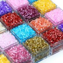 Aproximadamente 750 piezas de cuentas de vidrio de 2mm, cuentas para enhebrar para hacer joyas DIY, manualidades, decoración de bordados - Tubo de alambre de dibujo - Ver 3