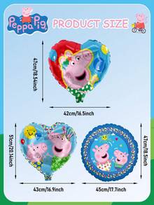小豬佩奇派對套裝 Wimpelkette Teller 紙盤杯 Becher Servietten 灑水裝飾品 Folien Ballons Pappteller 70 件/套 - PF-WEM-09 - 查看 6