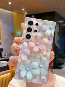 1 Piece Soft Phone Case With Fashionable Tulip Flower Design, Compatible With Huawei, Honor, Galaxy, 12T, 13T - 透明 4 - 查看 4