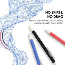 Grabie Erasable Gel Pens, 0.7mm Medium Point, Black Blue Red Ink Retractable Erasable Pens, Smooth Writing & Clean Erasing Ink Planner, Note Taking, Drawing & Office Use, Pack Of 6 FDBM - 2 Black, 2 Blue, 2 Red - View 5