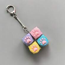 3/2/1pc Creative Cat Paw Keychain | Soft Collectible Keychain, Suitable For Birthday, Valentine's Day, Christmas | Party Gift, Cute Gift For Gatherings And Leisure - Multicolor - View 9