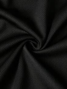 Camiseta Deportiva 2026 Autorizada para la Copa Mundial, Estampado de Color Sólido, Manga Corta, Malla Transpirable, Corte Ajustado, Camiseta Holgada, Regalo de Aniversario o Cumpleaños, Ropa de Verano para Hombre - Negro - Ver 4