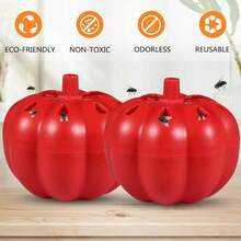 Reusable Pumpkin Fruit Fly Trap, Suitable For Home Kitchen Surfaces And Outdoor Orchards, Effective Pest Control, Practical Pest Control Tool - Multicolor - View 1