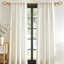1 Set Heavy Duty Adjustable Curtain Rod, Fits 21-158 Inch Windows, With Twisted Decorative Cage Finish, Gold Curtain Rod With Brackets, Suitable For Windows And Shower Curtains, Home Decor, Bedroom Curtains, 5/8" Diameter Curtain Rod - Gold - View 11