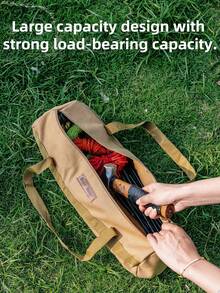 URBANWAVE Buye Mount Canvas Camping Storage Bag, Portable Waterproof Outdoor Equipment Organizer For Tent Poles, Camping Gear - Multicolor - View 8