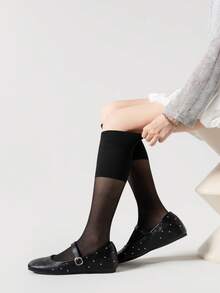 1/3 Pairs Multicolor Cute Style Leg-Shaping Tights - Multicolor - View 5