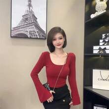 Women Lightweight Cardigans - Burgundy - View 11