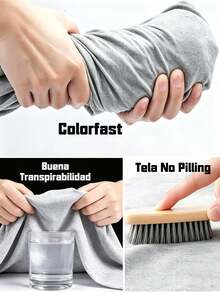 Tricou casual de vară pentru bărbați, moale, cu guler rotund și mânecă scurtă, cu imprimeu grafic pentru primăvară și vară - Negru - Vizualizare 6